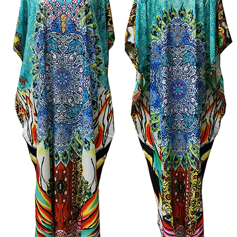 新品Plus Size Beach Cover Up 2022 Robe Plage Sarong Swimsuit - 图1