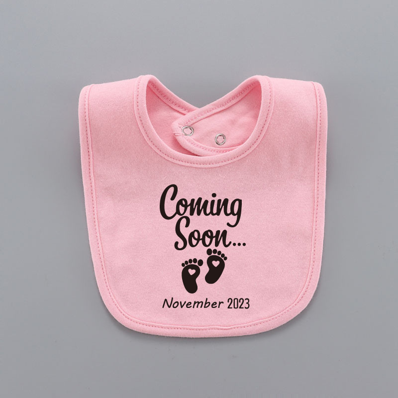 Newborn Baby B bs Sarliva Tawel PocketiBoby Coming Soon Bib - 图3