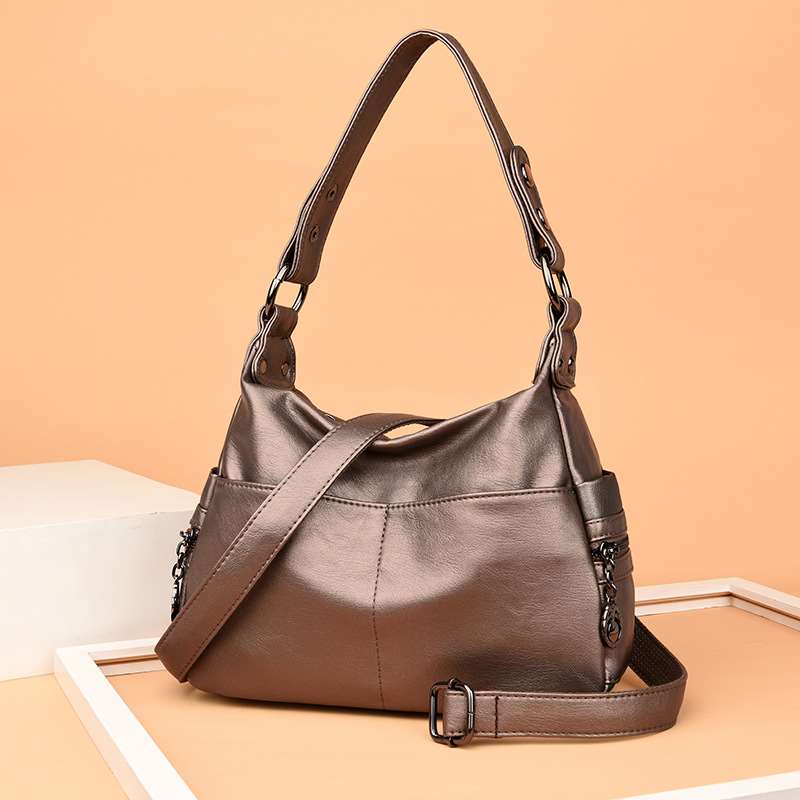 推荐M bag women's new tide Joker women's bag middle-aged sof - 图1