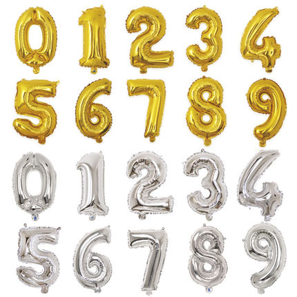 速发Birthday number balloon party decoration room letter set - 图3