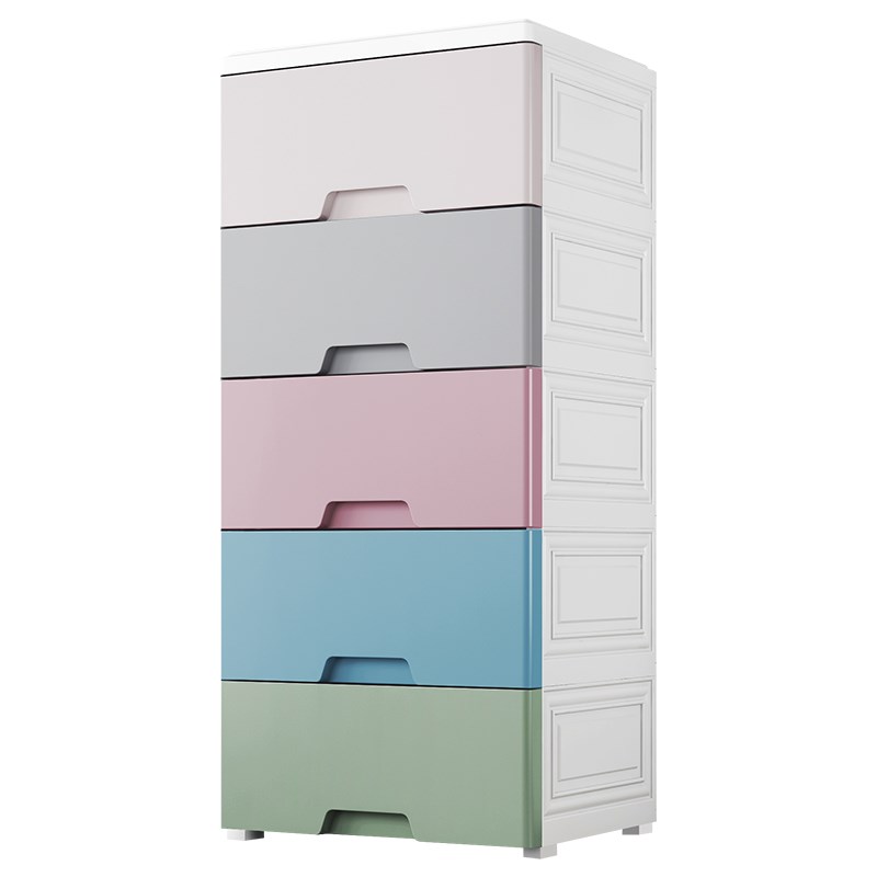 37cm灰色夹缝收纳柜厨t房抽屉式塑料储物柜子收纳箱盒卫生间置林 - 图2