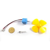  Grey fan blade miniature wind power generator micro hydro-generator wind energy hydro energy bike Ferro