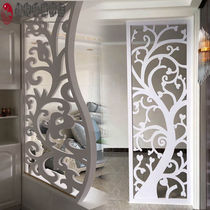 Living Room Hollowed-out Carved Flower Board Hollowed-out Carved Flower Board Partition Aisle Flower Lattice Ceiling Living Room Genguan European-style Background Wall Screen