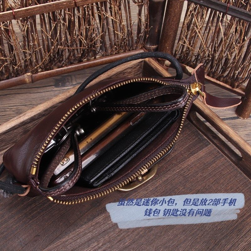 手工真皮女包迷你小包包软皮斜挎包简约小方包夏天头层牛皮手机包,淘宝优惠券,粉丝福利购,淘宝优惠卷