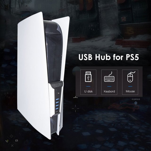 推荐For PS5 USB Hub USB 3.0 Splitter Expander High Speed Ada - 图1