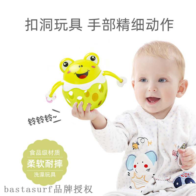 极速Baby animal soft rubber hand grasping ball tactile perce - 图0