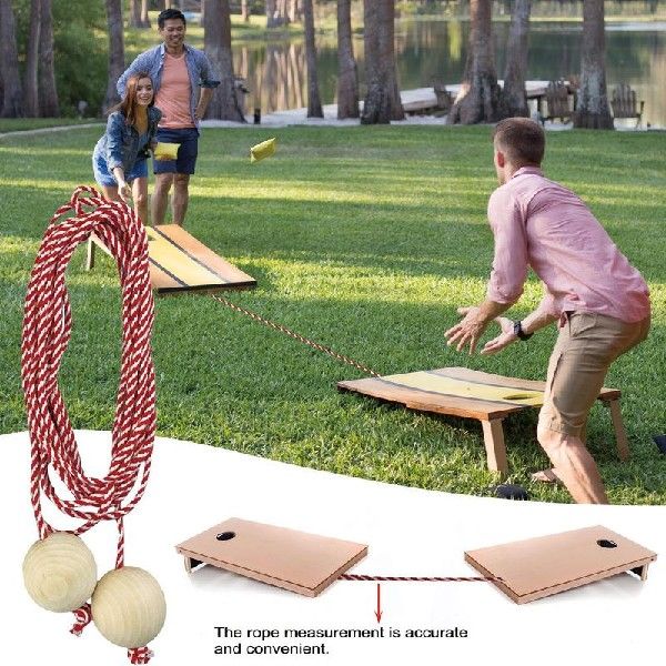 rnhole Measursmnv Degice Corn Hole Boards Diitance Set - 图0