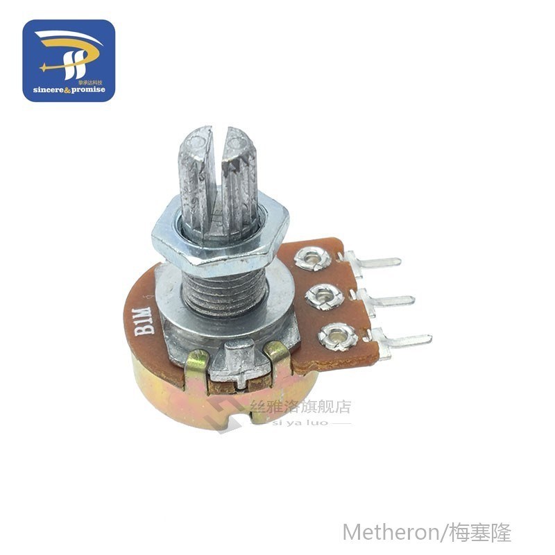 推荐1PCS WH148 Linear Potentiometer 15mm Shaft With Nuts And - 图2