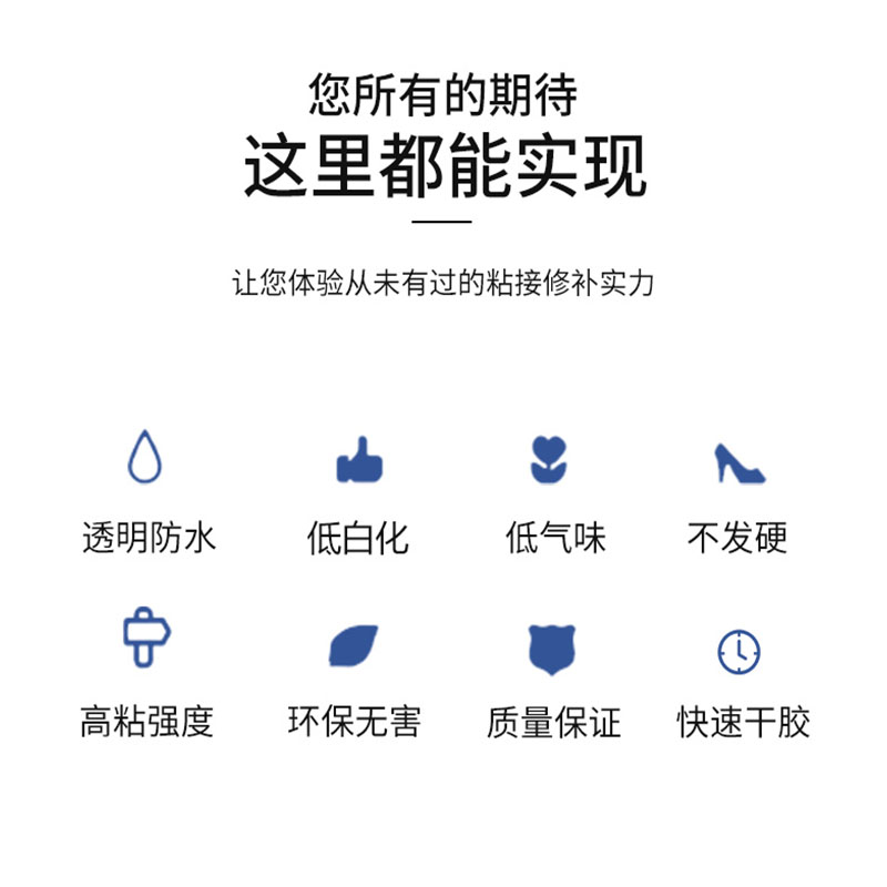 合耐士502胶水大瓶3秒胶广告喷绘塑料木材胶家具修补橡胶专用胶水 - 图1