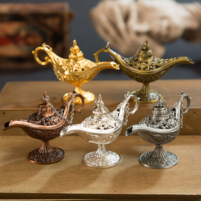 推荐1PC Aladdin Lamp Traditional Hollow Out Fairy Tale Magic - 图3