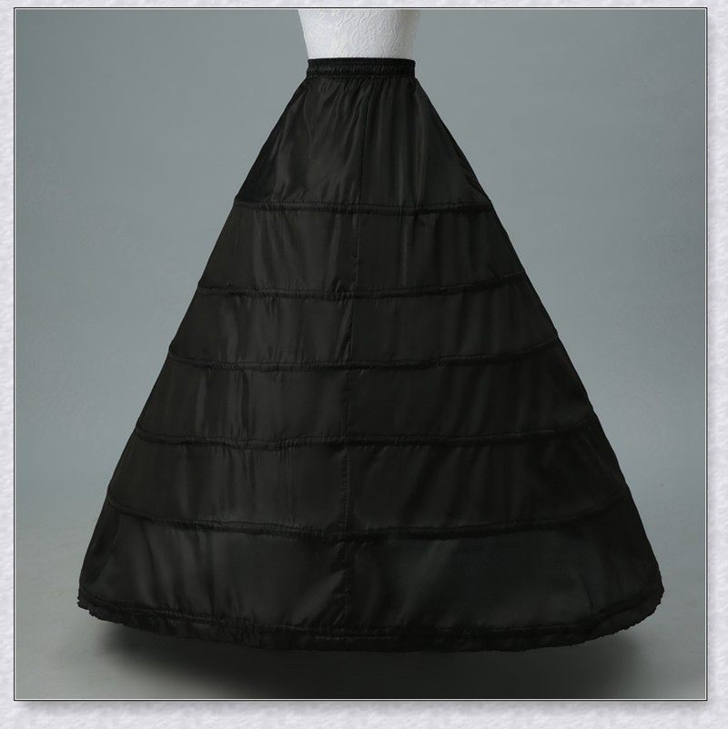 黑色六钢裙撑礼服婚纱长裙衬裙公主蓬蓬新娘配件钢圈骨撑松紧内衬,淘宝优惠券,粉丝福利购,淘宝优惠卷