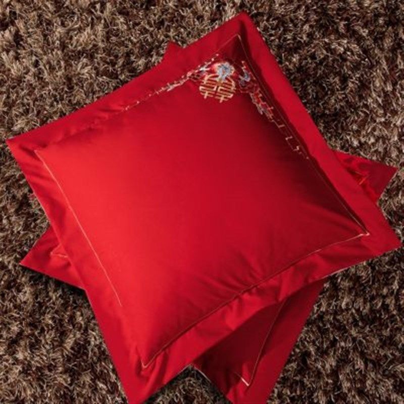 结婚床上用品四件套全棉磨毛床单被罩红色百子图婚庆新婚龙凤刺绣,淘宝优惠券,粉丝福利购,淘宝优惠卷