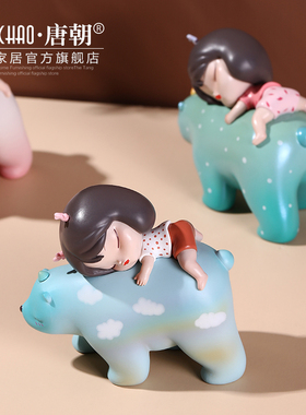 少女心白夜童话暖熊绮梦r小摆件可爱儿童房公主风送闺蜜女生日礼