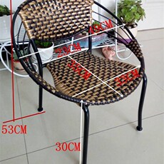 Мебель патч 休闲小藤椅小凳子藤编靠背椅单人藤g编小板凳家用餐椅换鞋塑料凳