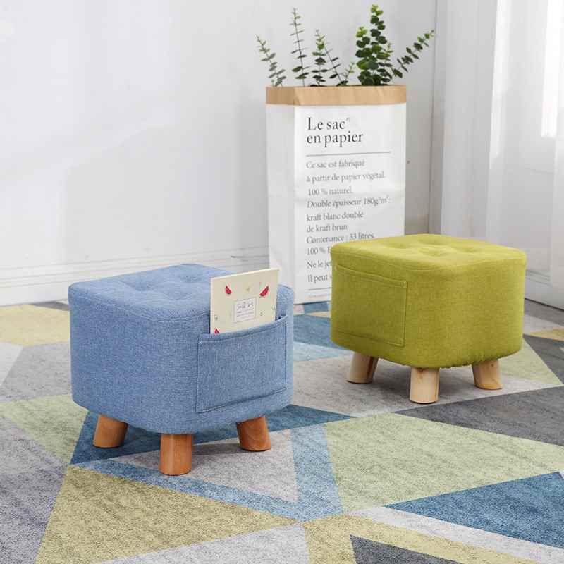 buSetr Madeea ritting Room SmaDll Stool Creative Solid Wo-图0