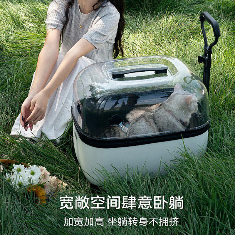 宠物拉杆箱大号猫包多猫外出便携宠物推车狗外出包拉杆箱猫咪推车,淘宝优惠券,粉丝福利购,淘宝优惠卷