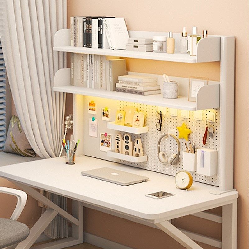 桌面书架收纳置物架办公电脑桌上洞洞板多层铁艺宿舍学生家用书桌,淘宝优惠券,粉丝福利购,淘宝优惠卷