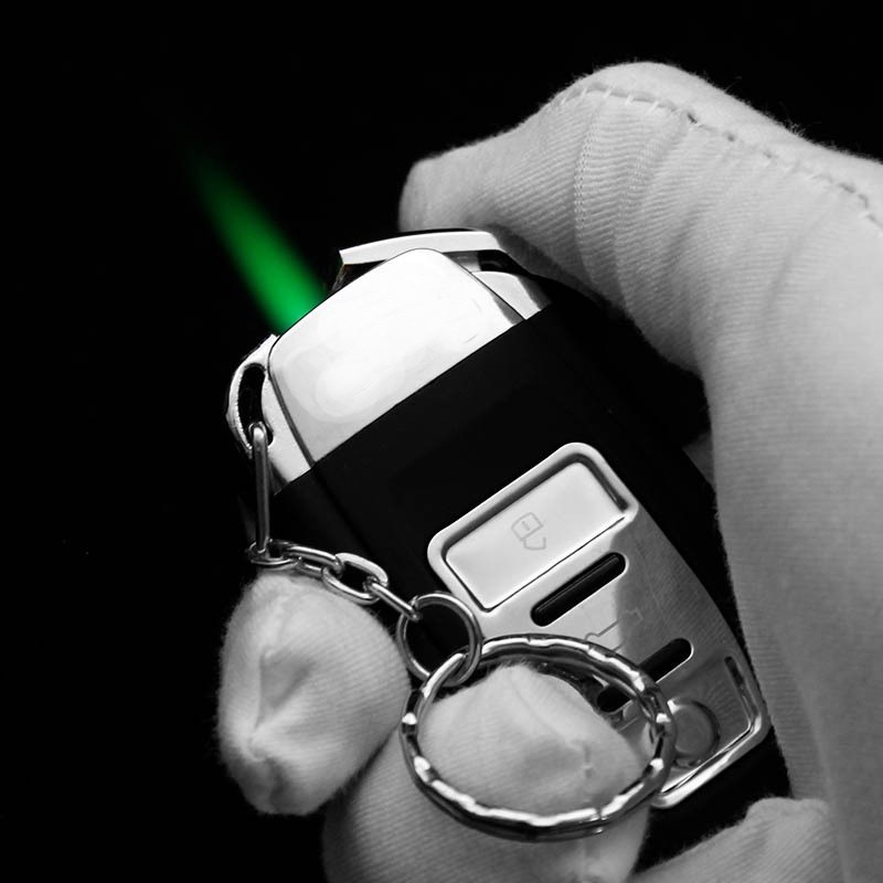 速发New Creative LED Car Jet Torch Lighter Turbo Butane Gas - 图0