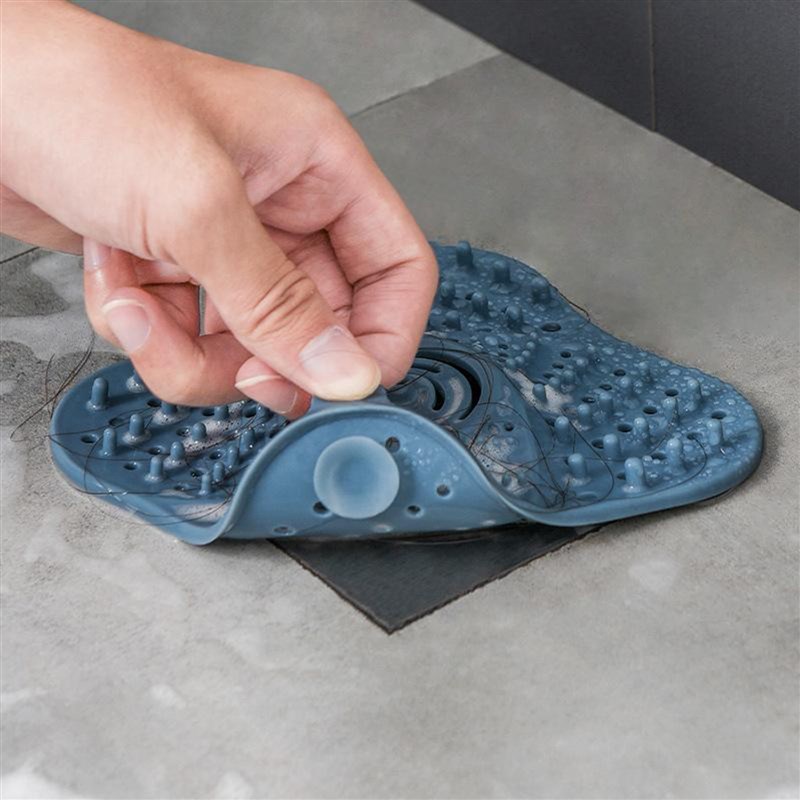 Square Shower Floor Drain Cover Anti blocking Hair Catcher - 图1