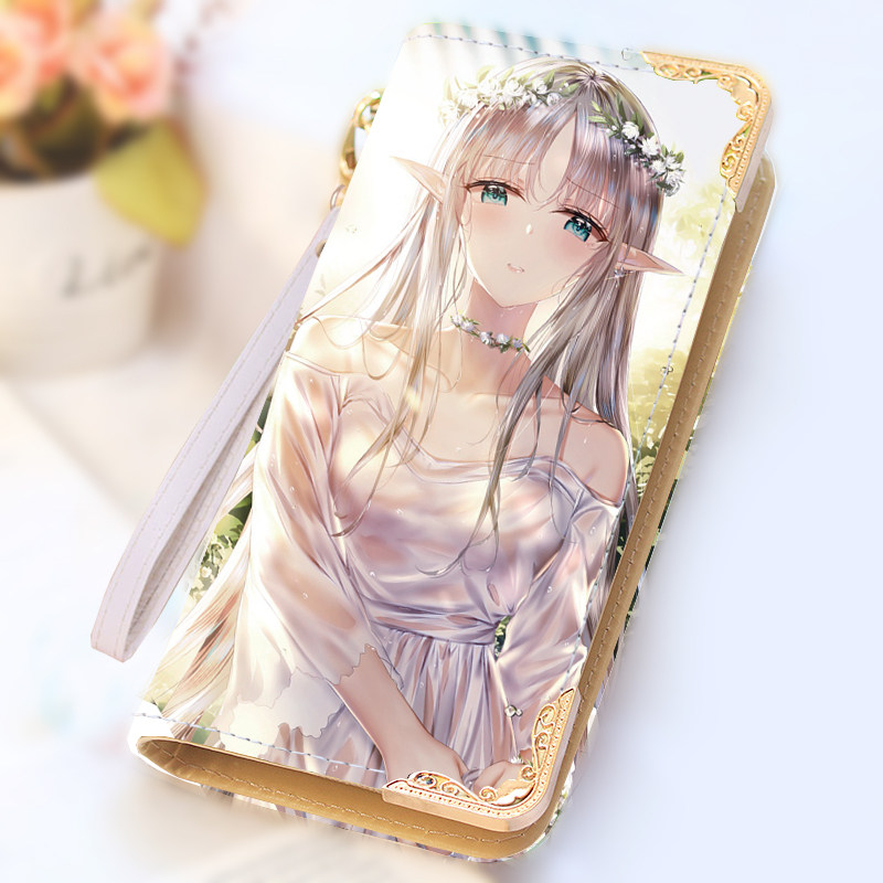 2021二次元卡通动漫可爱钱包女生长款新时尚小清新学生手机包竖款,淘宝优惠券,粉丝福利购,淘宝优惠卷