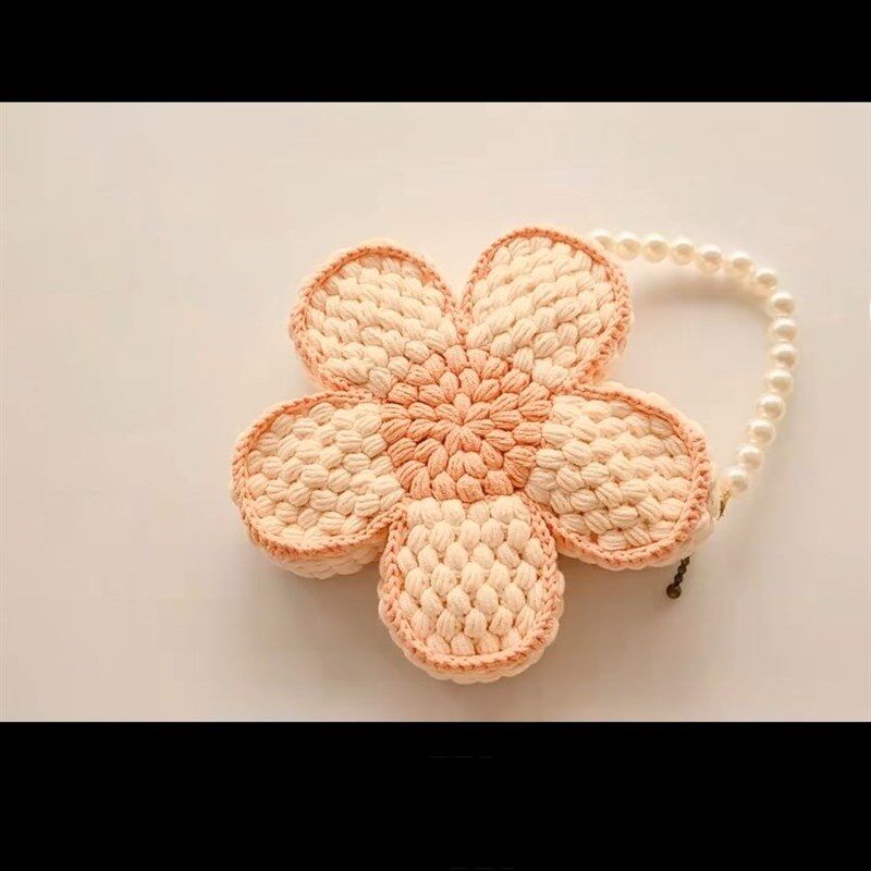 多巴胺公主定制花朵包包diy材料包编织钩织毛线手提大花朵单肩包,淘宝优惠券,粉丝福利购,淘宝优惠卷