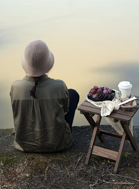 野餐折叠小木桌 户外森系甜品台展示架 M露营家用自驾游野餐桌子