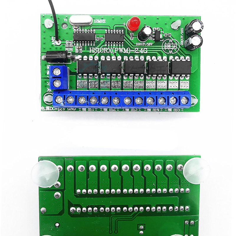 HS10PWM调速10通道遥控接收器科教兴趣DIY智能小车机器人遥控模块-图1