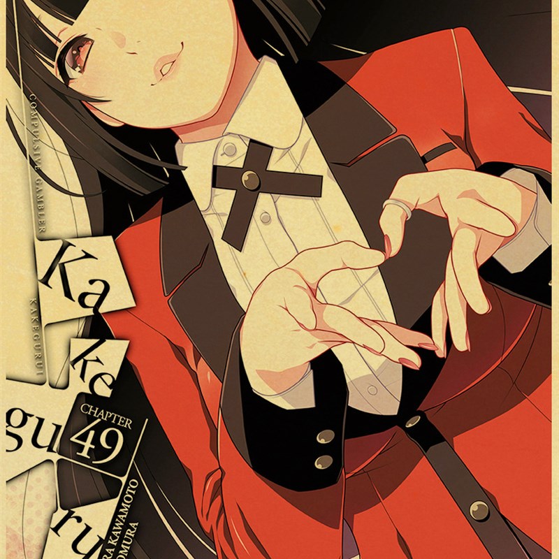 新品New Kakegurui Anime Poster Custom Vintage Poster Art Hom-图3