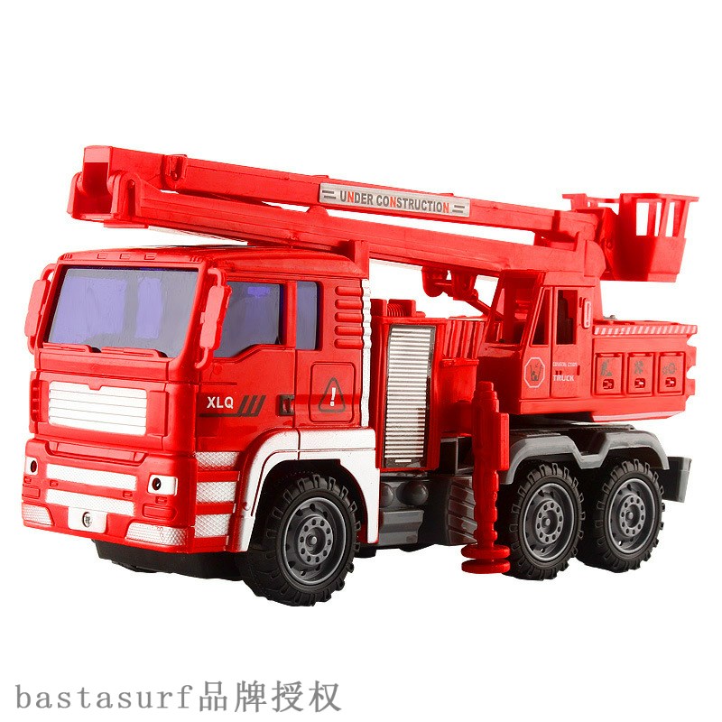 推荐61 gift large fall resistant fire truck toy set lift spr - 图3