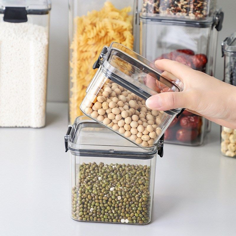 密封罐五谷杂g粮厨房收纳食品级透明塑料罐盒子零食干货茶叶储物,淘宝优惠券,粉丝福利购,淘宝优惠卷