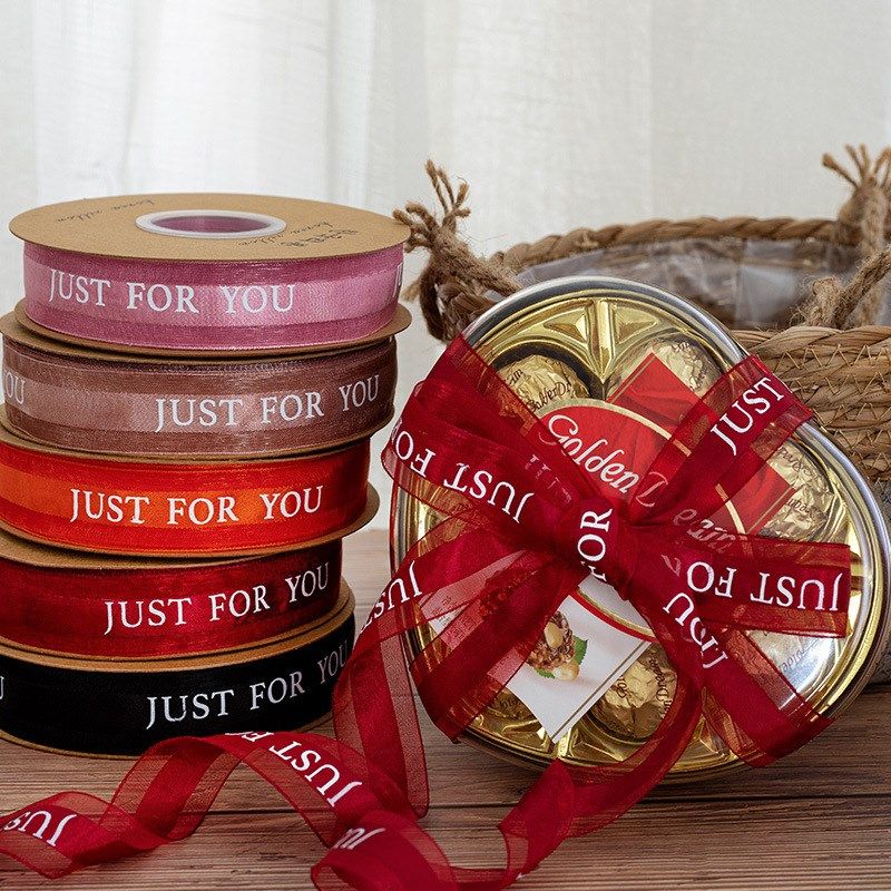 2.5cm鲜花包装o丝带材料花束装饰蛋糕缎带花艺丝带雪纱带,淘宝优惠券,粉丝福利购,淘宝优惠卷