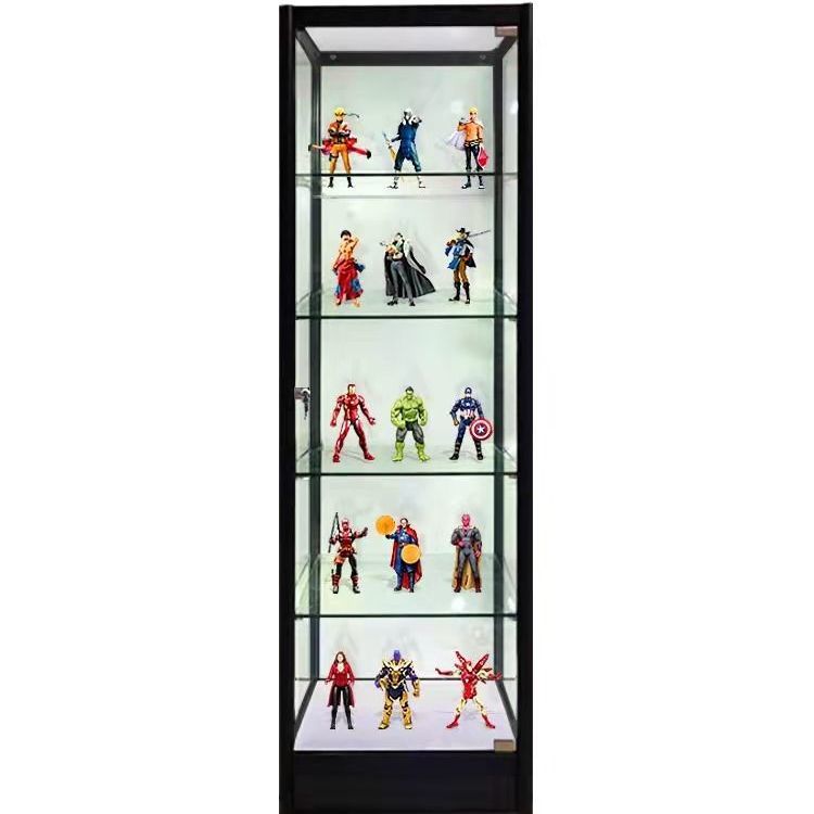 手办模型珠宝展示柜透明玻璃家用收纳礼品柜动漫乐高玩具展示柜 - 图3