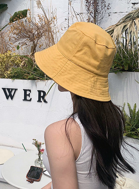 现货Summer Autumn Foldrable Bucket Hat for Women Outdoor Sun