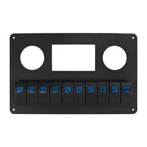 Caravan Expo Motor Caravan Switch Button Retrofit Control Panel Switch With Text Light Transmission Switch Blue Wave Button