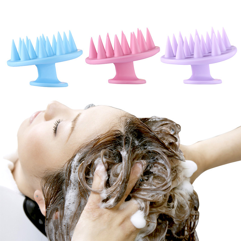 速发Silicone Shampoo Scalp Hair Massager Shampoo Massage Com - 图1