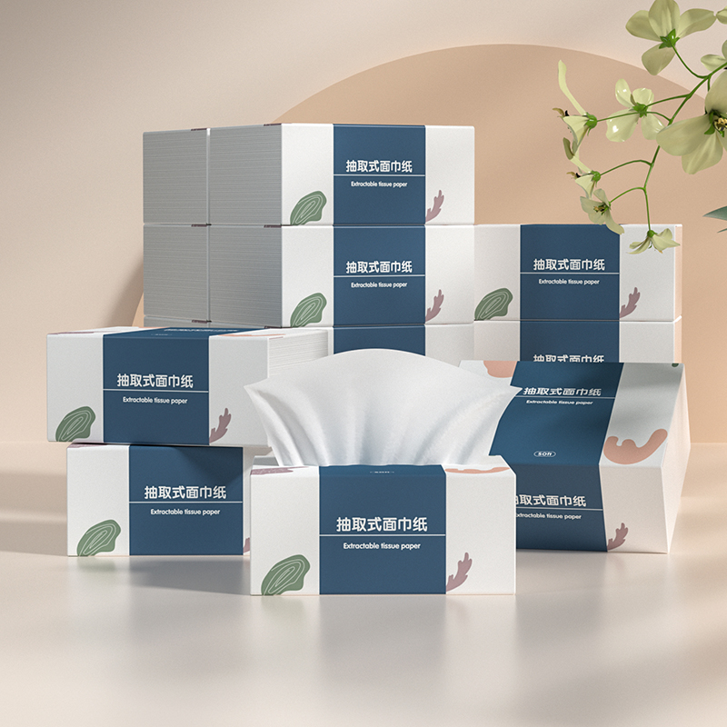 速发【MKING】60pcs cartons home tissue toilet paper 抽取式家 - 图3