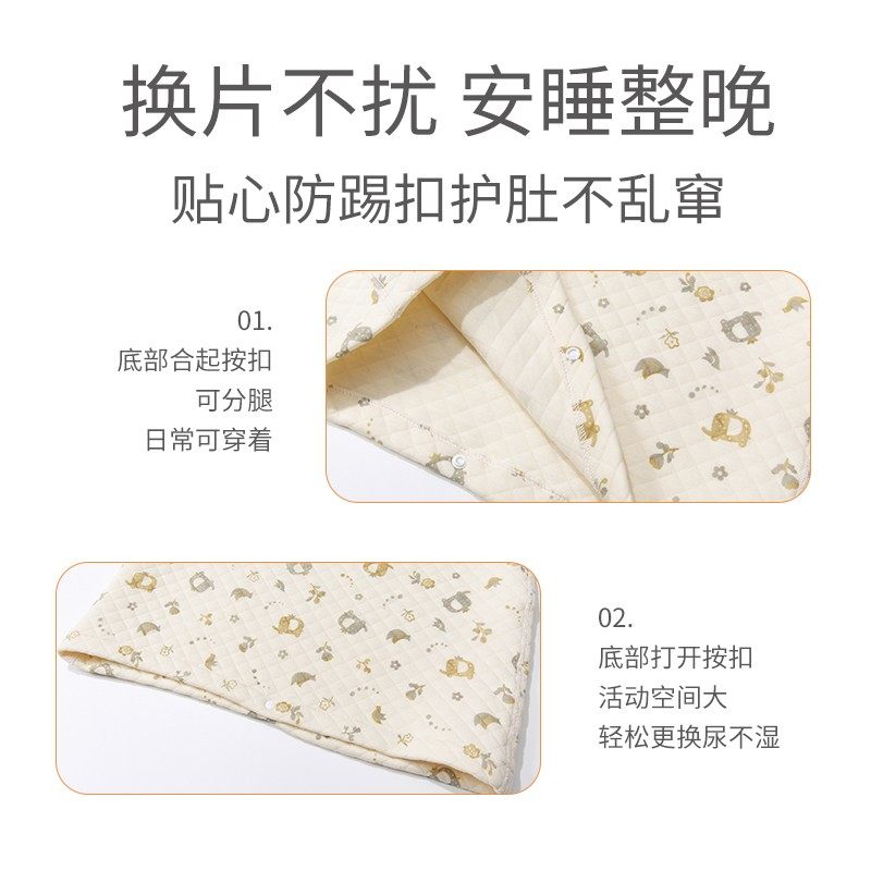婴儿睡袋春秋薄款新生儿长袖宝宝防踢四季保暖睡袍儿童睡衣,淘宝优惠券,粉丝福利购,淘宝优惠卷