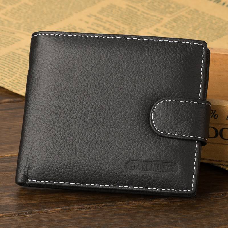 推荐Wallet Men Leather Wallets Male Purse Money Credit Card - 图0