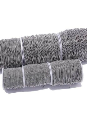 小众高货wide1.2-6mm Stainless Steel Ball Chain Necklace For