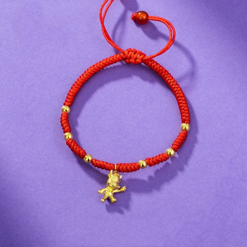 速发Gold Color Cow Lucky Bracelet Fashion Holiday gift Brace - 图2