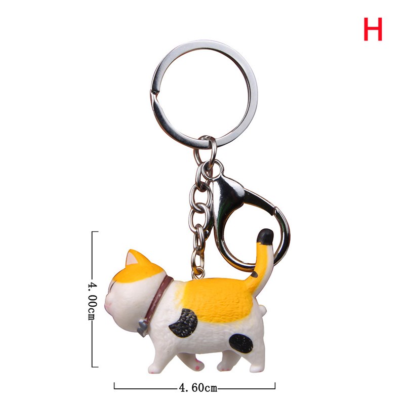 推荐Cute Cartoon Kittens Keychain Cure Animal Key Chain Crea - 图1