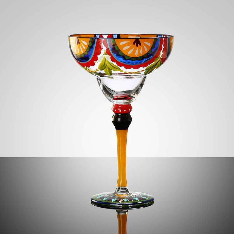 推荐Handmade Colorful Cocktail cup Europe Goblet Cup Champag-图2