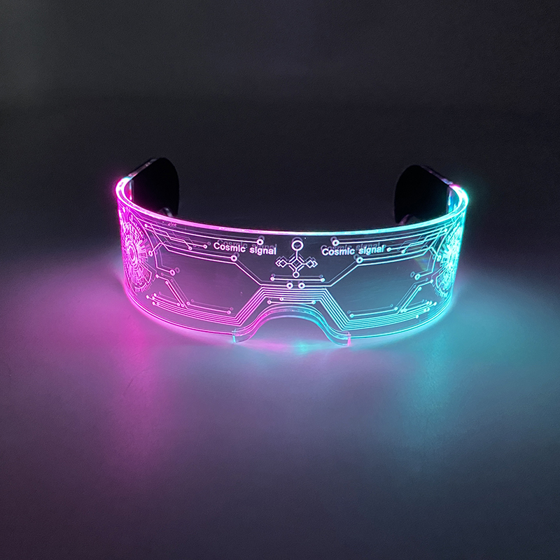 网红New Party Glasses Luminous Colorful LED Glasses Lighting-图3