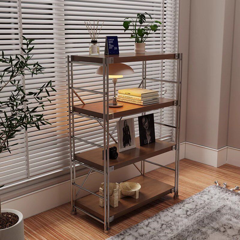 原木风置物架落地多层厨房多功能置物架日式收纳架客厅书架储物架,淘宝优惠券,粉丝福利购,淘宝优惠卷