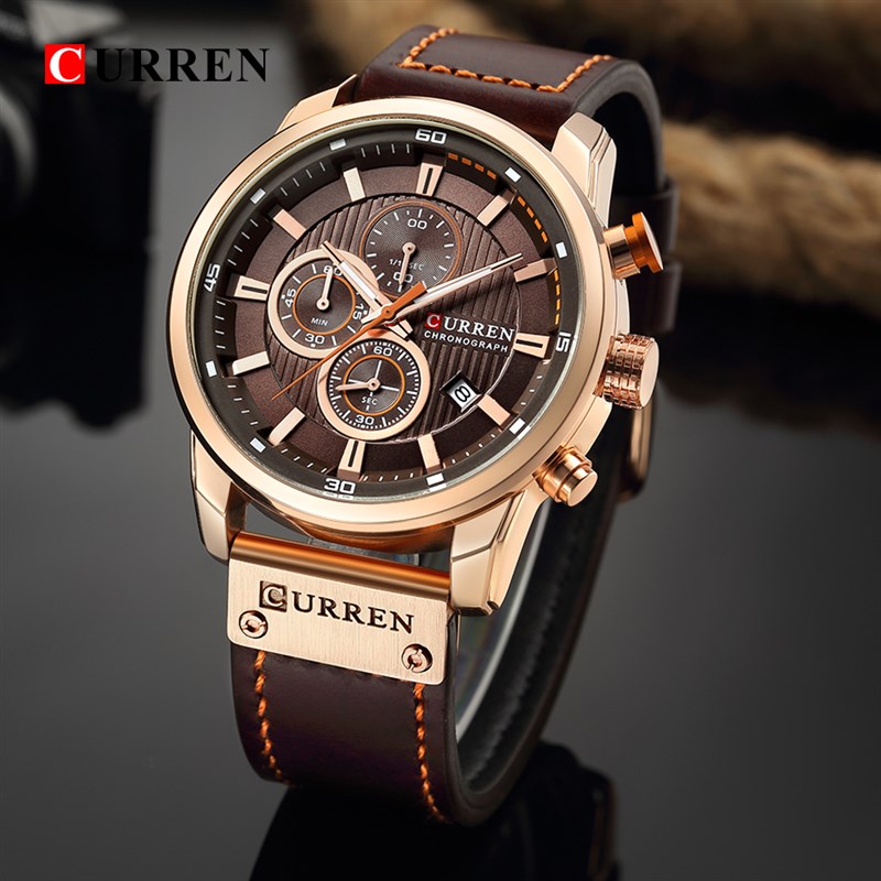 速发CURREN Luxury Brand Men Military Sport Watches Men's Qua-图1