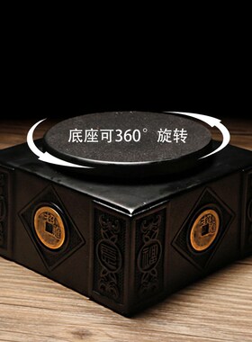 黄铜百福缸聚宝盆摆件家居客厅玄关酒柜橱窗办公室装饰品搬家礼品