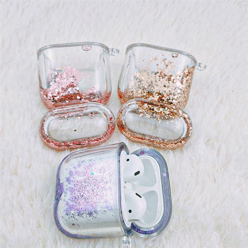 新品Liquid Quicksand Glitter Case For Airpods 2 Pro Case Lux - 图2