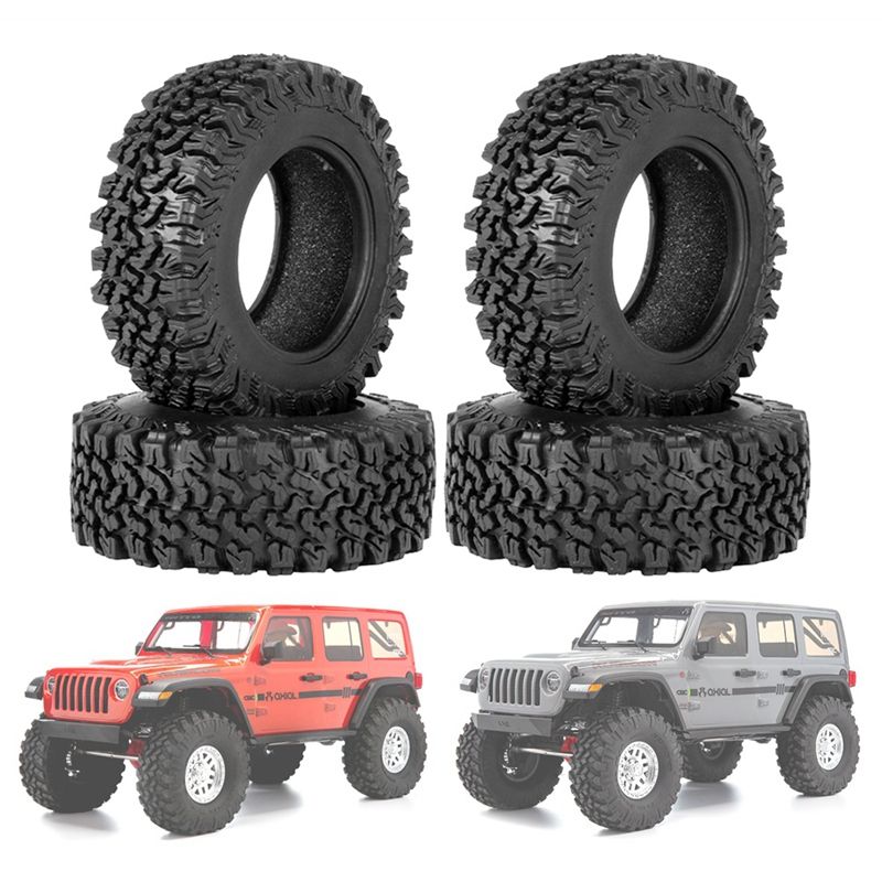 速发4PCS 90Mm 1.9 Rubber Tire Wheel Tyres For 1/10 RC Crawle - 图1