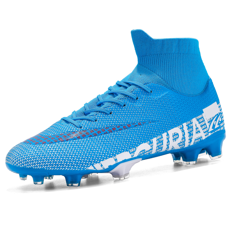 极速Original nd Men Soccer Shoes Adult Kids TF/FG High Ankle - 图0