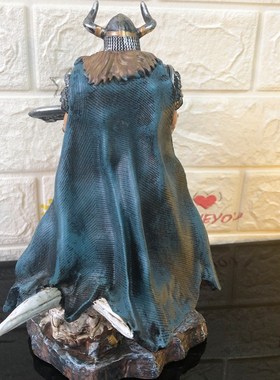 树脂工艺品摆件人牛角骑士笔座笔架桌面酒吧摆饰装饰手机支架摆件